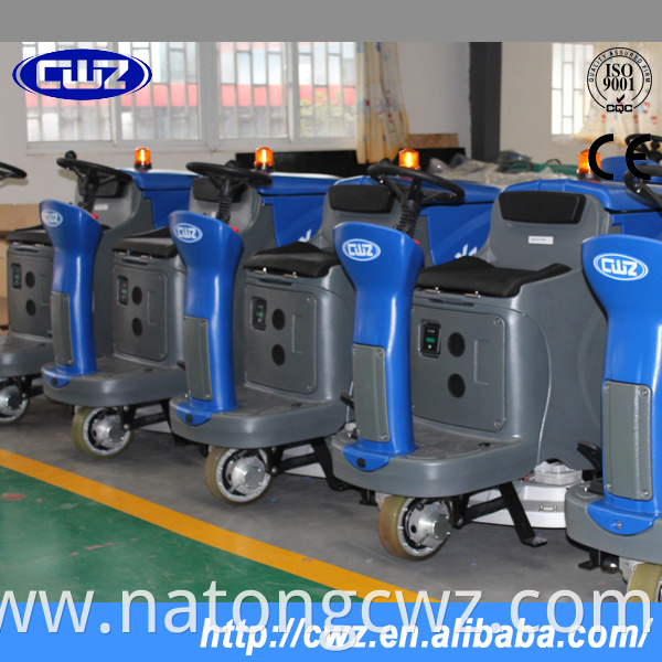 CWZ X9 CE approved floor cleaning ride on floor scrubber